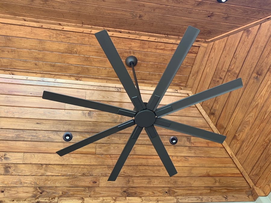 A comfortable and stylish ceiling fan installation by a professional